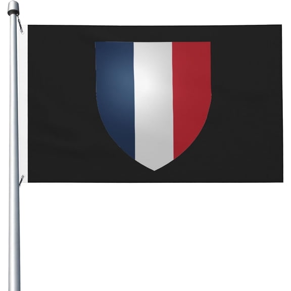 France 3x5FT Flag Flag 3x5 Ft Vivid Color And Fade Proof Flags Polyester With Grommets