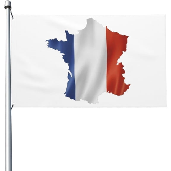 France 3x5FT Flag Flag 3x5 Ft Vivid Color And Fade Proof Flags Polyester With Grommets