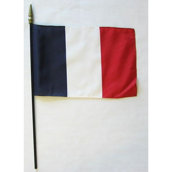 France - 8"X12" Stick Flag