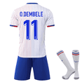 France Away UEFA Euro Cup 2024 11 Dembele Soccer Jersey