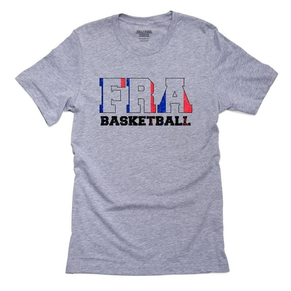France Basketball - Olympic Games - Rio - Flag Men's Grey T-Shirt