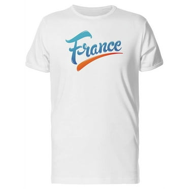 France Blue & Orange Design T-Shirt Men -Image by Shutterstock, Male Medium