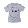 thumbnail image 1 of France Boxing - Olympic Games - Rio - Flag Boy's Cotton Youth Grey T-Shirt, 1 of 2