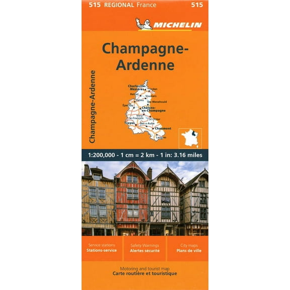 Champagne-Ardenne - Michelin Regional Map 515