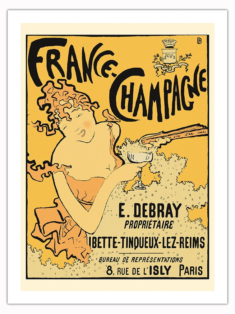 France-Champagne - Vintage French Advertising Poster by Pierre