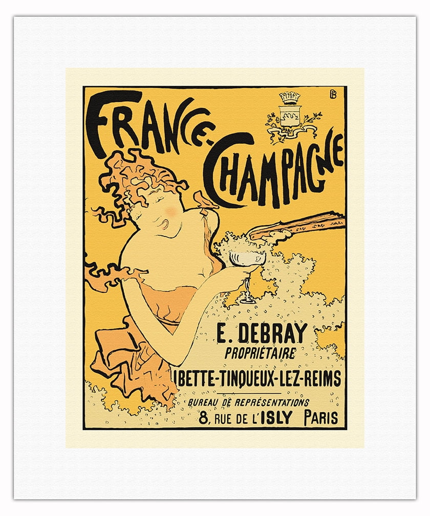 France-Champagne - Vintage French Advertising Poster by Pierre
