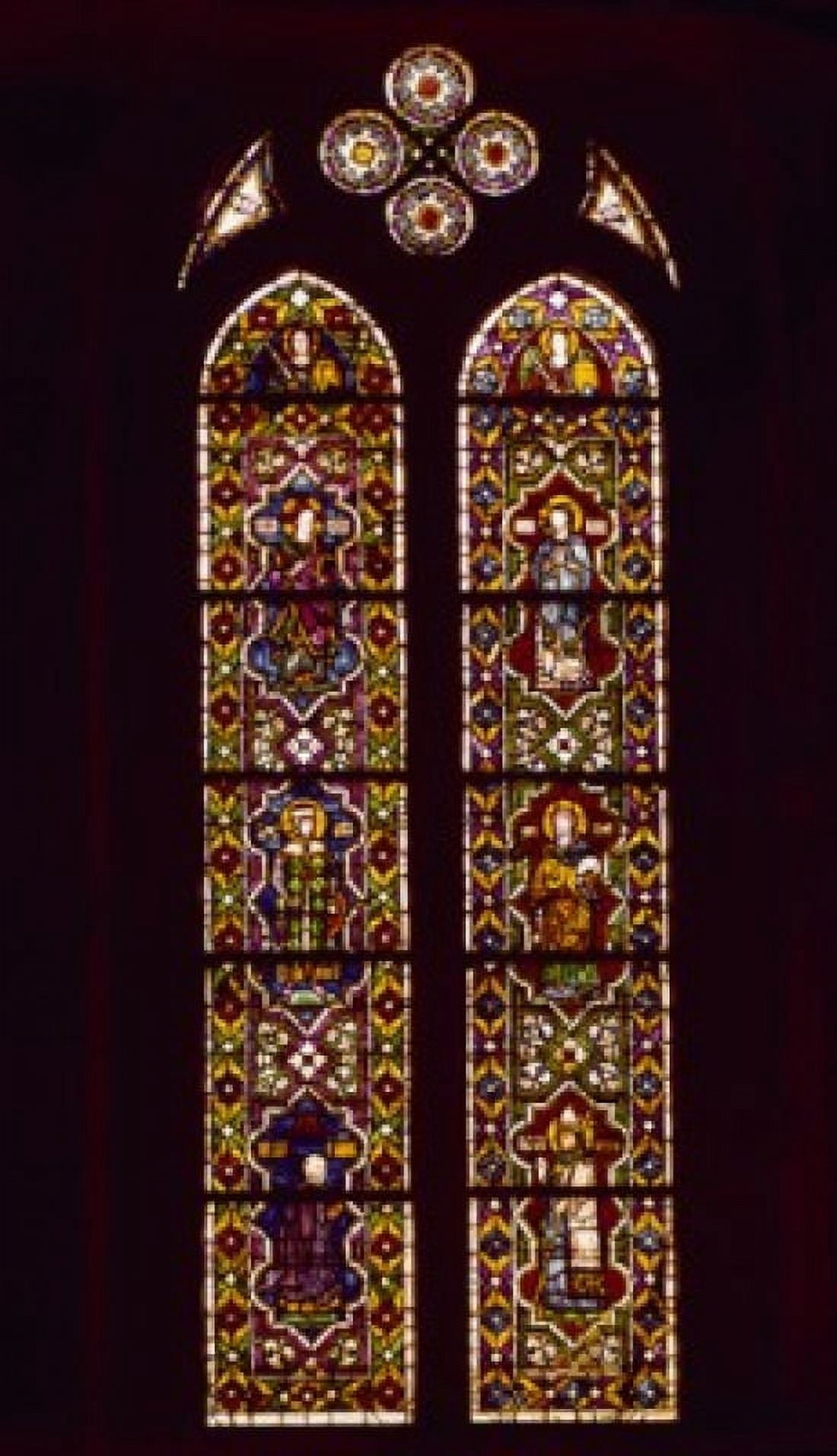 France Chartres Chartres Cathedral Stained Glass Saints Canvas Art - (18 x 24)