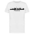 thumbnail image 1 of France City Sketch T-Shirt Men -Image by Shutterstock, Male 3X-Large, 1 of 2