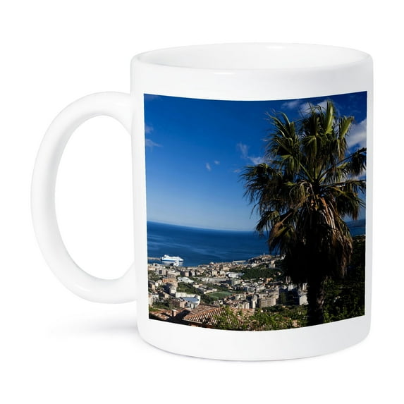 3drose, France, Corsica, Le Cap Corse, Bastia, City View - Eu09 Wbi3432 - Walter Bibikow, 15oz Mug