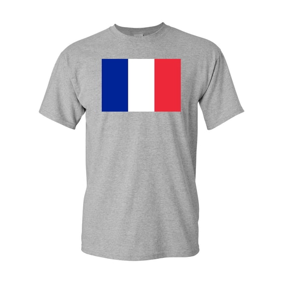France Country Flag Adult DT T-Shirt Tee