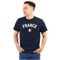 thumbnail image 1 of France Country Flag Soccer Fan Pride Men's Graphic T Shirt Tees Brisco Brands S, 1 of 2