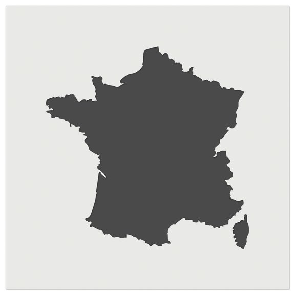 France Country Solid DIY Cookie Wall Craft Stencil - 4.5 Inch