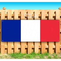 France Flag 13 oz Vinyl Banner With Metal Grommets