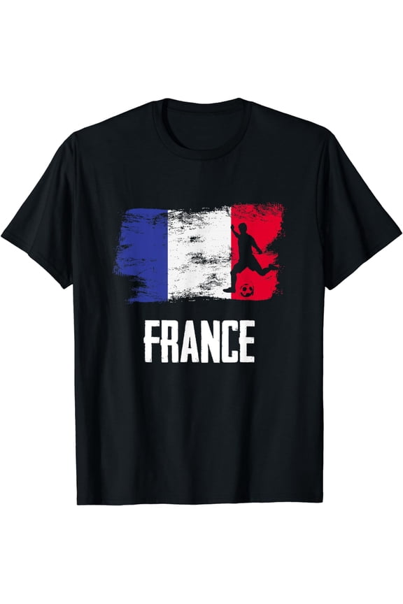 France Flag Jersey French Soccer Team French T-Shirt mens t shirt,black,women,funny,misfits,men,journey,t-shirt
