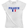 thumbnail image 1 of France Flag World Cup Soccer French National Flag Pride Women's T-Shirt, 1 of 4
