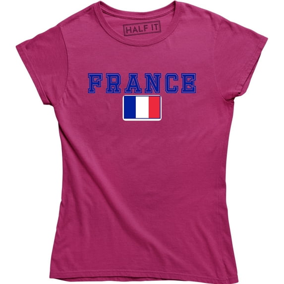 France Flag World Cup Soccer French National Flag Pride Women's T-Shirt