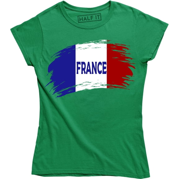 France Flag World Cup Soccer French National Flag Pride Women's Tee Shirt