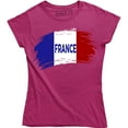 thumbnail image 1 of France Flag World Cup Soccer French National Flag Pride Women's Tee Shirt, 1 of 4