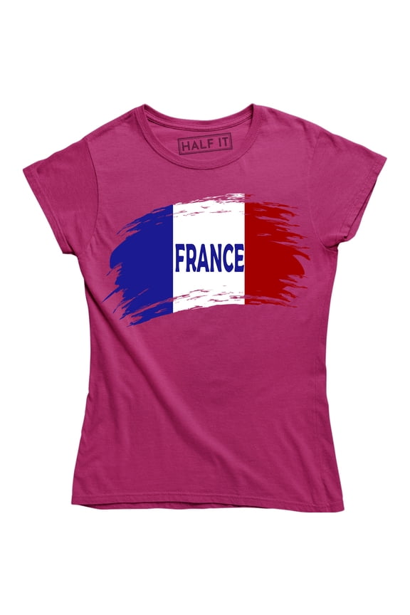 France Flag World Cup Soccer French National Flag Pride Women's Tee Shirt