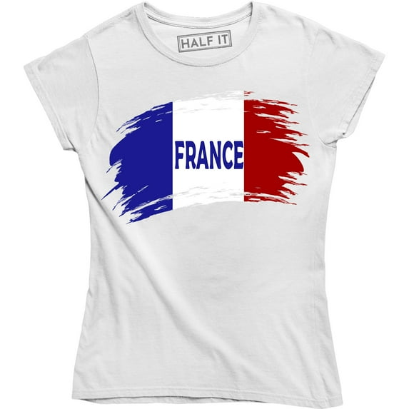 France Flag World Cup Soccer French National Flag Pride Women's Tee Shirt
