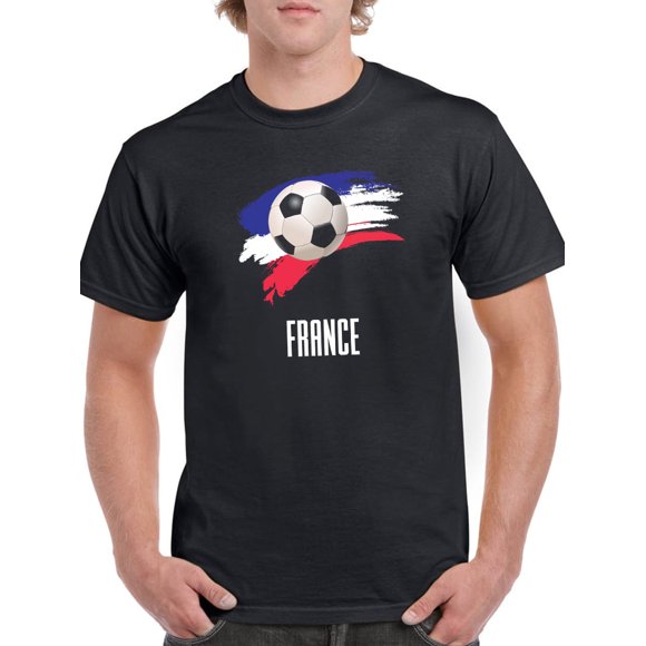 France Football Soccer T-Shirt Men -Smartprints Designs, Male 5X-Large