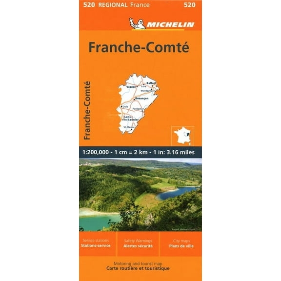 Franche-Comte - Michelin Regional Map 520