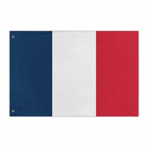 France French Flag 3x2 Ft Outdoor Double Sided France National Flags Polyester Material with 2 Metal Grommets France Party Decorations