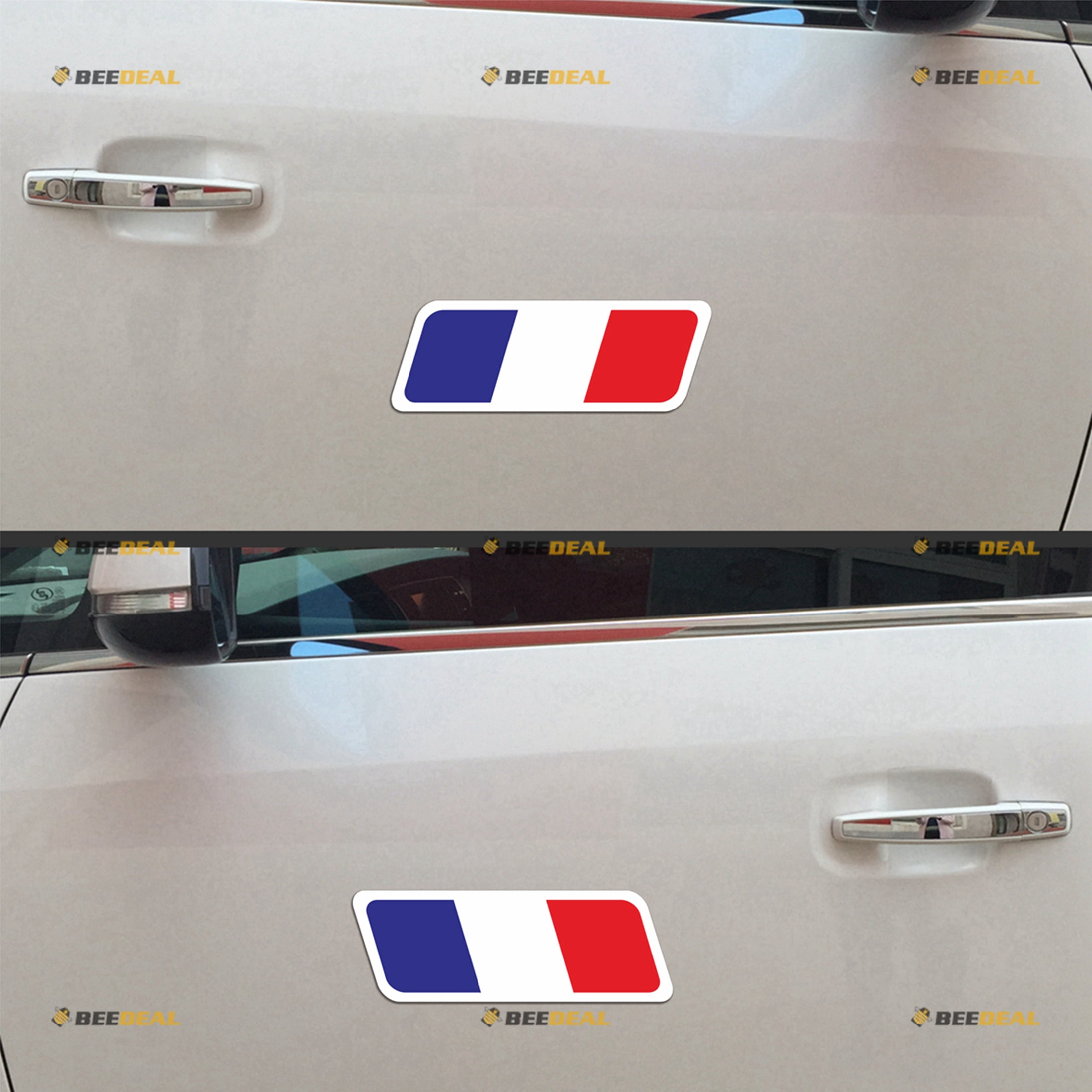 France French Flag Stripes Car Magnet Magnetic Sticker Decal - Pair ...