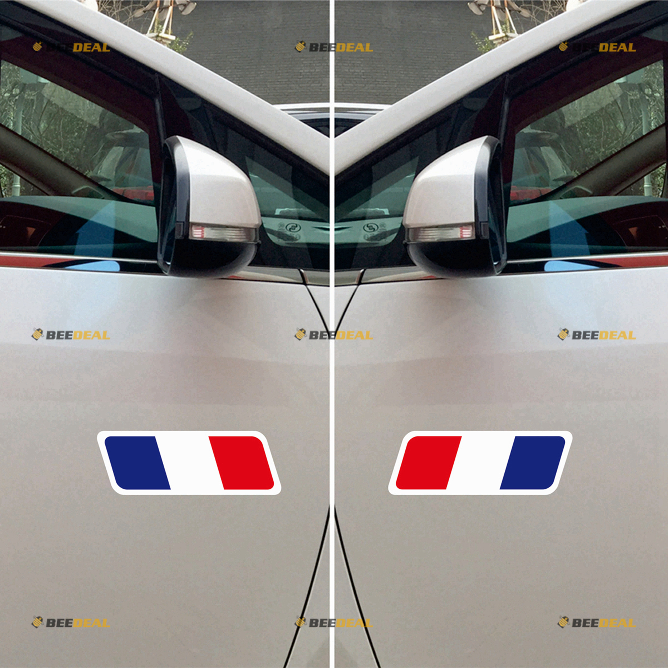 France French Flag Stripes Car Sticker Decal Vinyl - Pair Mirror Images ...