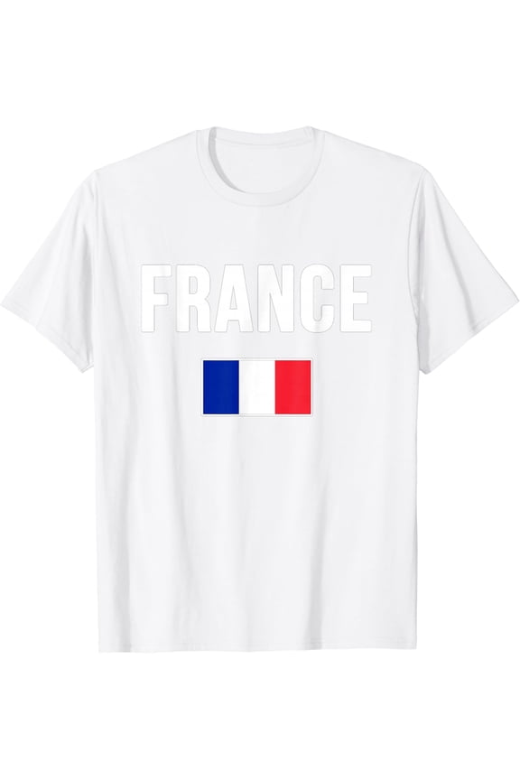 France French Flag T-ShirtShort-sleeved shirts for both men and women