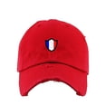 thumbnail image 1 of France French Flag Vintage Baseball Cap Embroidered Cotton Adjustable Distressed Dad Hat, 1 of 1