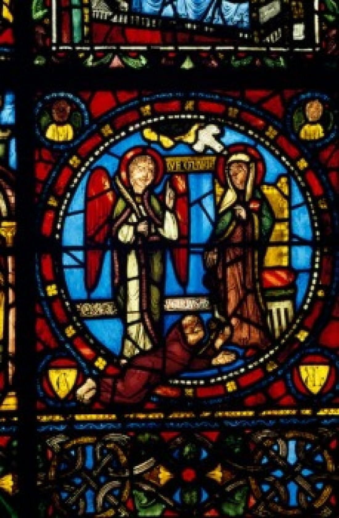 France Ile-de-France Saint-Denis Church of St Denis The Annunciation stained glass Canvas Art - (24 x 36)
