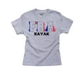 thumbnail image 1 of France Kayak - Olympic Games - Rio - Flag Girl's Cotton Youth Grey T-Shirt, 1 of 2