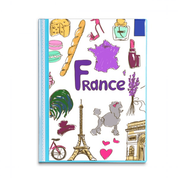France Landscap Animals National Flag Book Sheet Protectors Portfolio Binder Folder