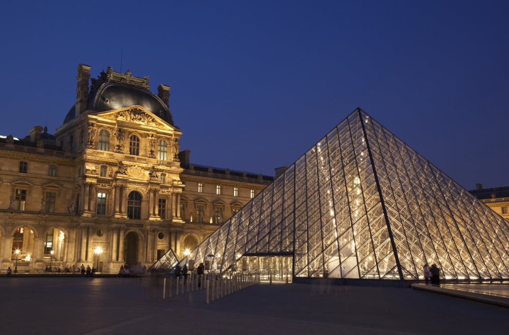 France Louvre Museum Paris Canvas Art - Mark Thomas Design Pics (19 x 12)