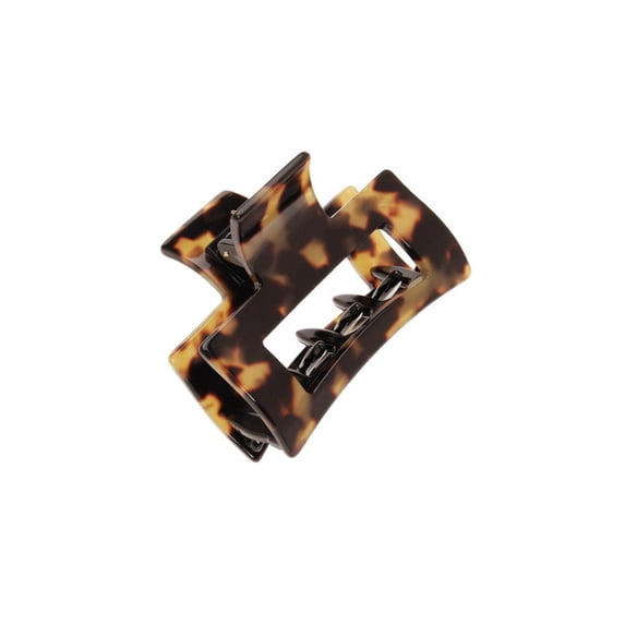 France Luxe Cutout Rectangle Jaw Hair Clip- Classic French Design for Everyday Wear