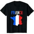 thumbnail image 1 of France Map France Flag Soccer French Futbol Club Support T-Shirt, 1 of 3