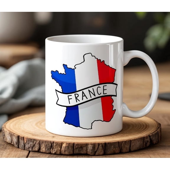 France Map Mug 330 ml Ceramic Coffee Cup French F11lag Design Gift France Lover Travel S1ouvenir Mug