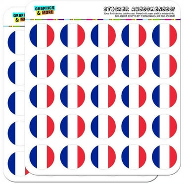France National Country Flag 50 1" Planner Calendar Scrapbooking Crafting Stickers
