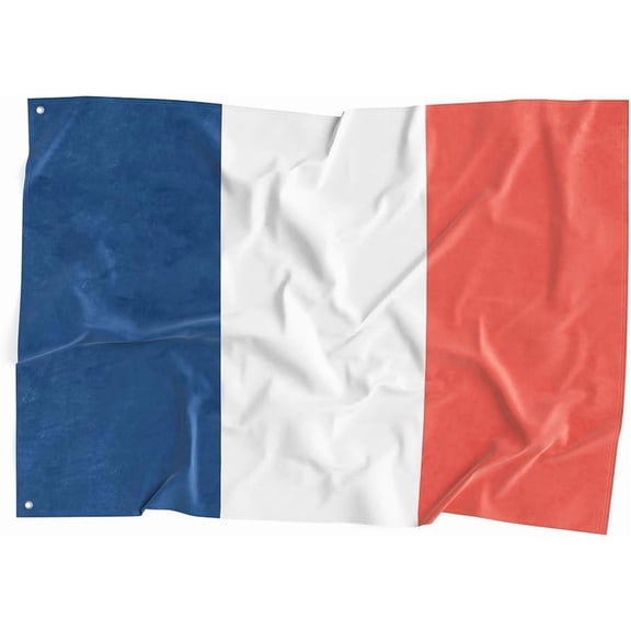 France National Flag Polyester Fiber 3x5 Feet Flag, Bright Colors And Anti-ultraviolet Fade Flag Indoor Outdoor Banner