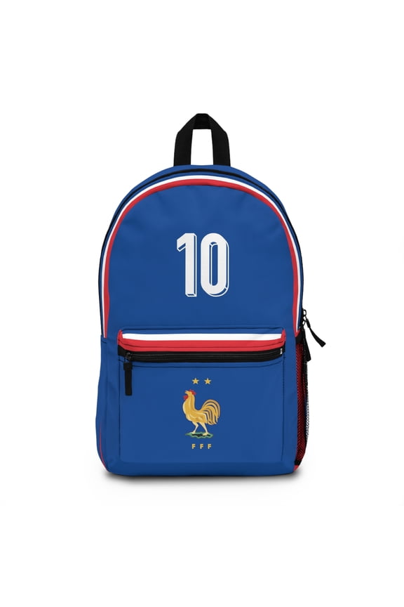 France National Soccer Team Backpack - Original Jersey Colors, Waterproof