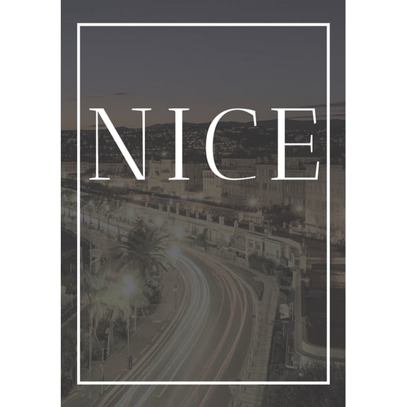 France: Nice: A decorative book for coffee tables, end tables, bookshelves and interior design styling Stack France city books to add decor to any room. Faded Skyline effect cover: Ideal for your own