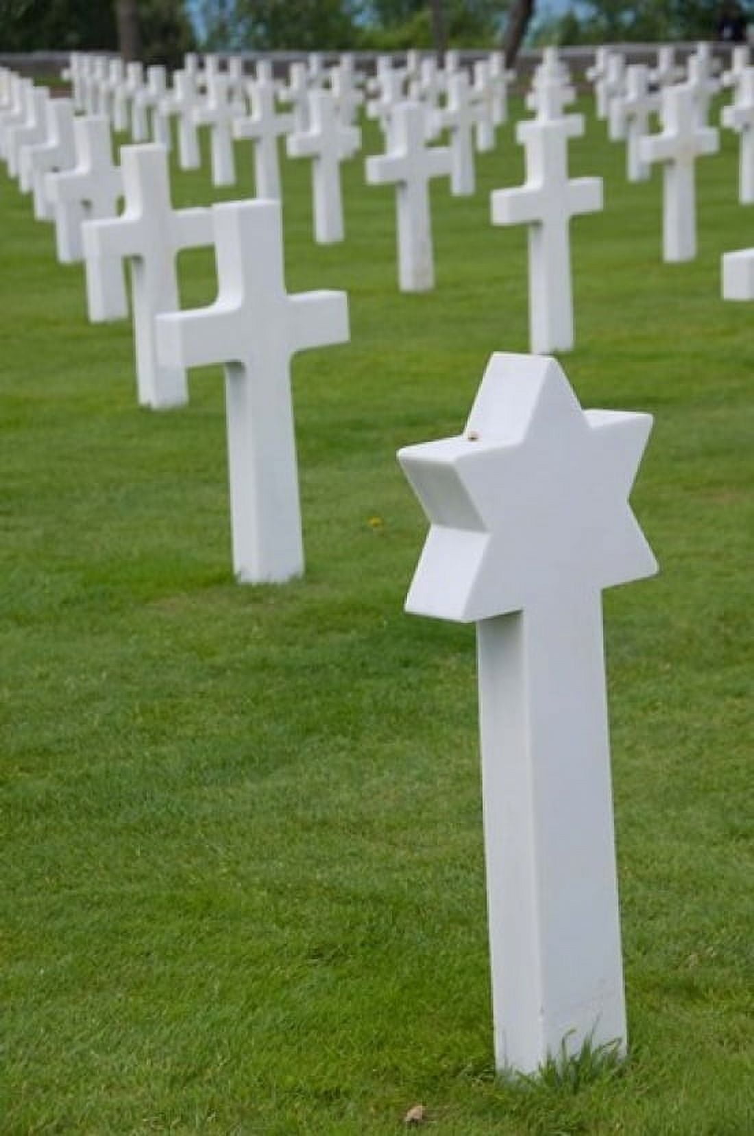 France Normandy WWII cemetery Canvas Art - Cindy Miller Hopkins DanitaDelimont (24 x 36)