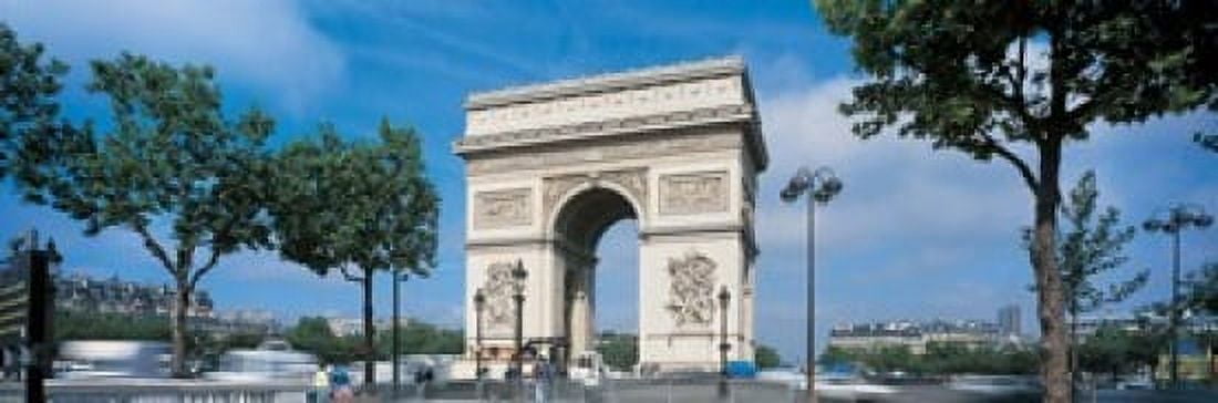 France Paris Arc de Triomphe Canvas Art - Panoramic Images (18 x 6)