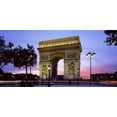 thumbnail image 1 of France, Paris, Arc de Triomphe, night Poster Print (12 x 6), 1 of 1