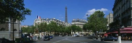 France Paris Avenue de Tourville Canvas Art - Panoramic Images (36 x 12)