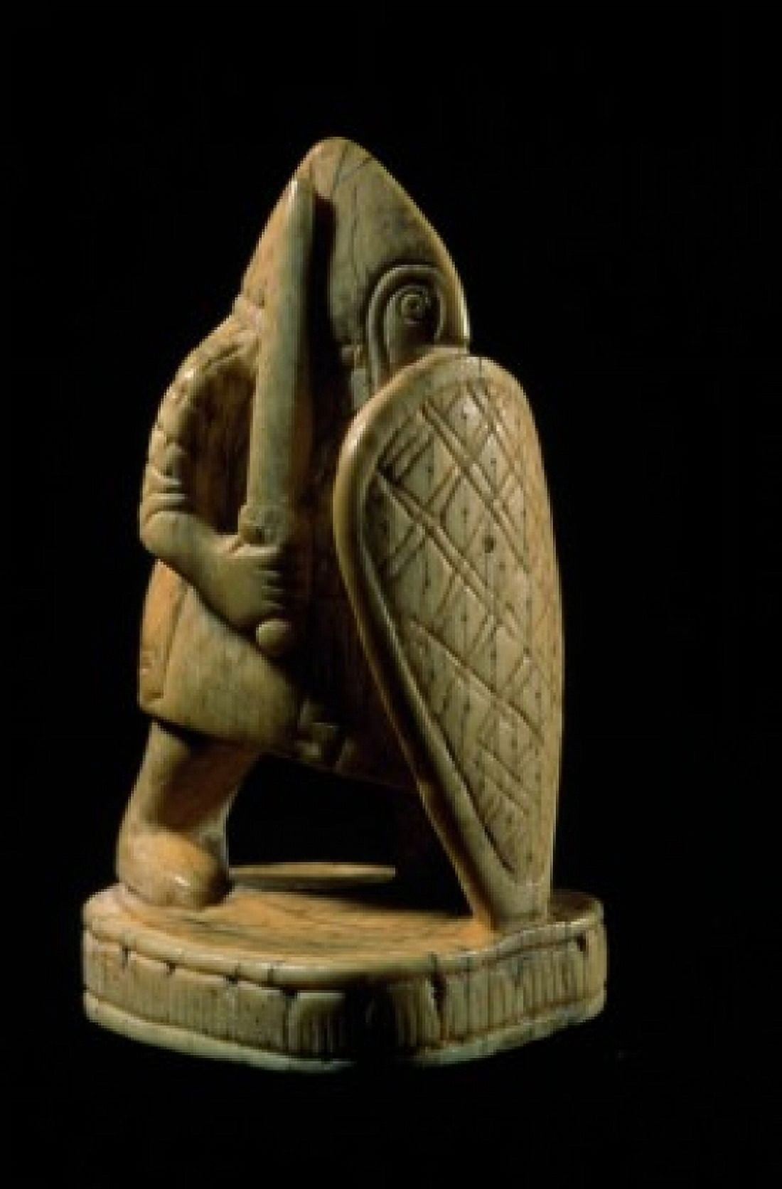 France Paris Bibliotheque Nationale Statuette of warrior by unknown artist ivory 10th century Canvas Art - (24 x 36)