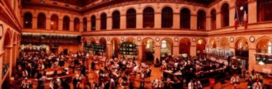 France Paris Bourse Stock Exchange Canvas Art - Panoramic Images (36 x 12)