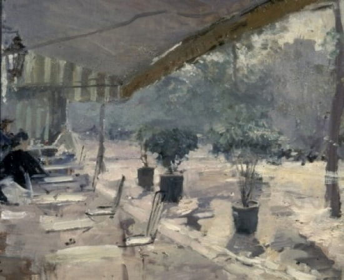 France Paris Cafes in Paris by Konstantin Alekseevic Korovin (1861-1939) Russia Moscow Tretyakov Gallery 1889-1890 Canvas Art - Konstantin Alekseevic Korovi (24 x 36)