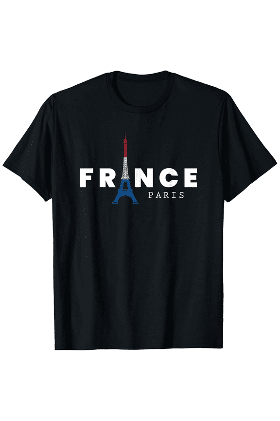 France Paris Eiffel Tower City of Love French Gift Present T-Shirt100% cotton